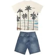 Conjunto Infantil Masculino Verão Trick Nick - Bermuda E Camiseta