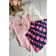 Conjunto Verão Feminino Bebê - Body E Saia - Roupa Infantil