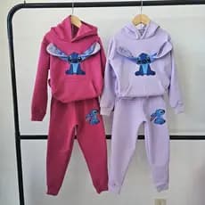 Conjunto moletom Stitch 3D - roupa de inverno