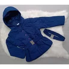 jaqueta feminina Parka infantil inverno com capuz e cinto