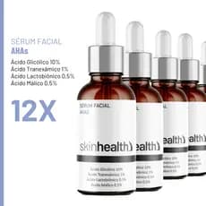 12 Sérum AHAs 30ml - Concentrado Em Ácido Glicólico + Tranexâmico + Lactobionico + Málico