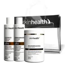 Combo Completo Cuidados com o Cabelo - Shampoo, Condicionador e Máscara Skinhealth