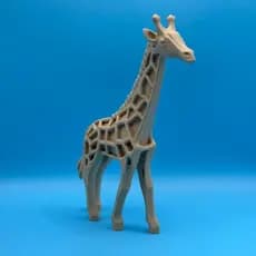 Escultura Girafa Geométrico Estilizado Decoração Moderna Safari Impressão 3D