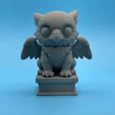 Mini Grifo Fofo Estatueta Coruja e Leão Decoração Fantasia Geek D&D Impressão 3D