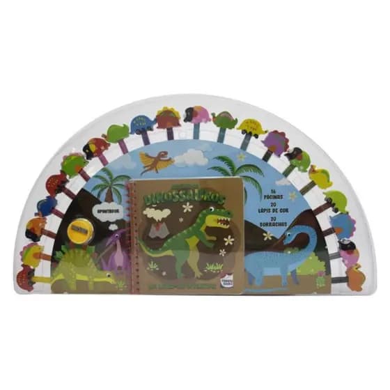 Livro kit divertido! Desenhe os Dinossauros Edit Happy Books