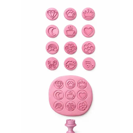 Kit 12 Carimbos Brigadeiros Docinhos Festa Confeitaria Básicos e Diversos