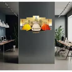 Quadro decorativo Engenharia Civil obras e construções escritório sala quarto Premium