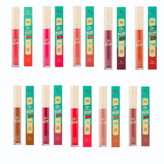 10 Batom Líquido Matte Latika Atacado (ESCOLHA AS CORES)