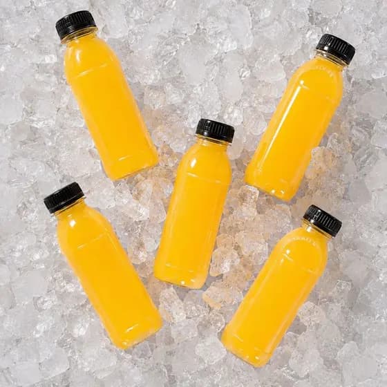 Kit Garrafinhas PET 200ml/300ml/500ml  Premium com Tampa| Suco, Detox & Caldo de Cana + Envio Rápido