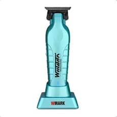 Máquina Acabamento Wmark NG 317 Azul Design Ergonômico Eficiente Barbeiro Profissional