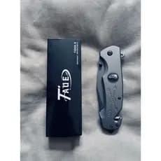Canivete Metal Cor Cinza Manual Inox Pesca Camping Taue XD6