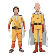 Fantasia One-punch Man Saitama + Capa - Infantil e Adulto