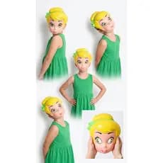 Mascara Tinker Bell Sininho para fantasia Cosplay Festa Peter Pan