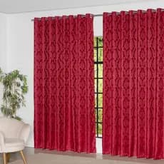 Cortina Jacquard Sala E Quarto 6,00m X 2,70m Medalhao
