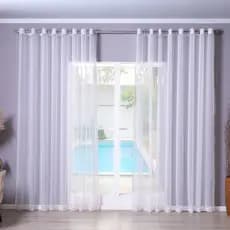 Cortina Voil Bella Sala Quarto  4,00m X 2,70m Voal Leve Transparente Tecido Macio Decoracao de Ambiente Sofisticado