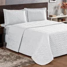 Kit Colcha Cobre Leito Casal Queen King 3 peças Matelado