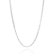 Gargantilha Elo cadeado oval de prata 925 - Rommanel 830083