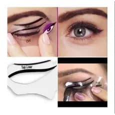 Kit Molde Delineador Gatinho + Molde para Sombra Delineado Perfeito Maquiagem Profissional