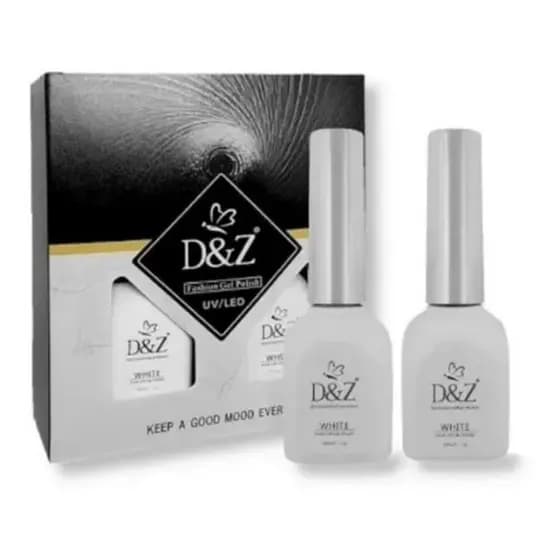 Kit Francesinha Esmalte Gel UV LED 24g D&Z Original Seca na Cabine