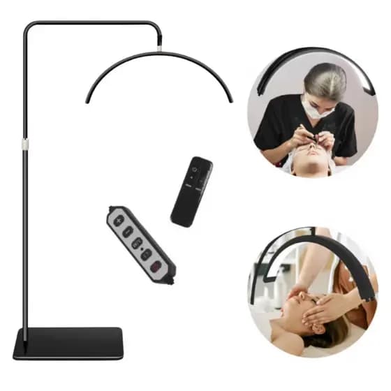 Luminária Arco Meia Lua com Base de Chão Uso para Estética e Decoração
