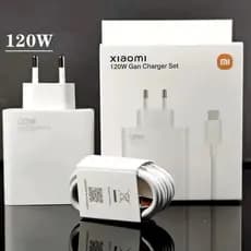 Carregador Xiaomi 120W Completo Turbo Cabo USB + TIPO C