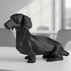 Dachshund - Salsicha  - Cachorro Geométrico Decorativo