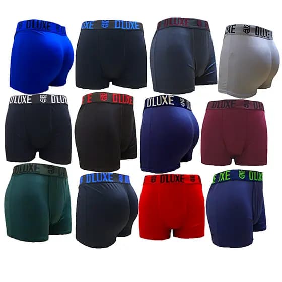 Cueca Boxer Box Original Laycra Adulto Kit com 10 Pç
