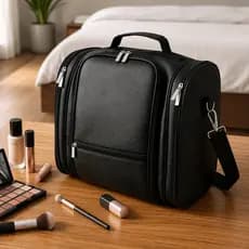 Mochila Maleta Bolsa Grande Maquiagem Manicure Porta Esmaltes Maquiadora Manicure Cabeleireira - B22