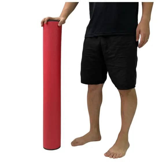 Rolo Massagem 90cm Foam Roller Liberação Miofascial Soltura Yoga DF1075 Vermelho Dafoca Sports