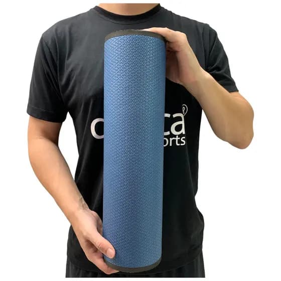 Rolo Massagem Liberação Miofascial 45x12cm DF1069 Azul Dafoca Sports