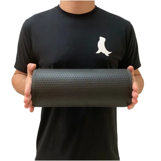 Rolo De Liberação 30cm Miofascial Dafoca Massagem Ativação Muscular Yoga DF1060 Preto