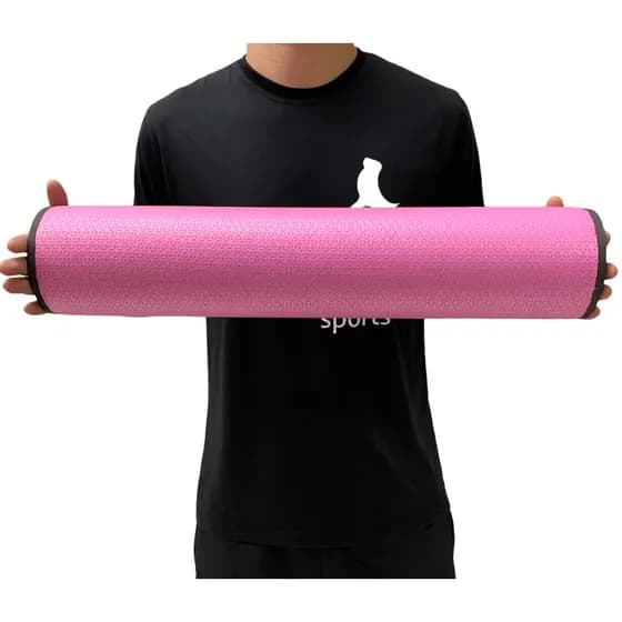 Rolo Massagem 60cm Foam Roller Liberação Miofascial Soltura DF1066 Rosa Dafoca