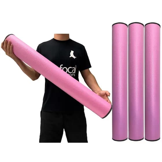 Kit 3 Rolos Massagem Liberação Miofascial 90X12cm Rosa DF1067 Dafoca Sports