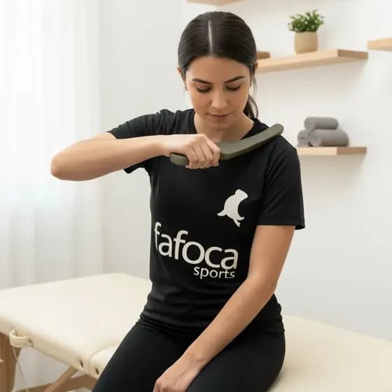 Instrumento de Liberação Miofascial Modelo Gancho IASTM Em MDF Ultra Dafoca Sports