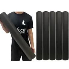 Kit 5 Rolos Massagem Liberação Miofascial 90x12cm DF1063 Preto Dafoca Sports