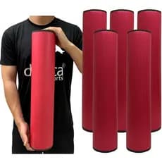 Kit 5 Rolos Massagem Liberação Miofascial 60x12cm DF1074 Vermelho Dafoca Sports