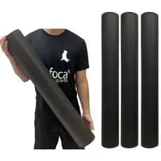 Kit 3 Rolos Massagem Liberação Miofascial 90x12cm Preto DF1063 Dafoca Sports