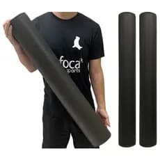 Kit 2 Rolos Massagem Liberação Miofascial 90x12cm Preto DF1063 Dafoca Sports