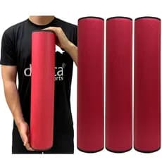 Kit 3 Rolos Massagem Liberação Miofascial 60x12cm DF1074 Vermelho Dafoca Sports