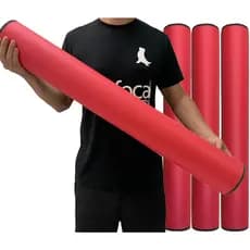 Kit 3 Rolos Massagem Liberação Miofascial 90x12cm DF1075 Vermelho Dafoca Sports