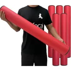 Kit 5 Rolos Massagem Liberação Miofascial 90x12cm DF1075 Vermelho Dafoca Sports