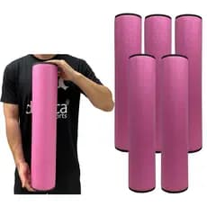 Kit 5 Rolos Massagem Liberação Miofascial 60x12cm Rosa DF1066 Dafoca Sports