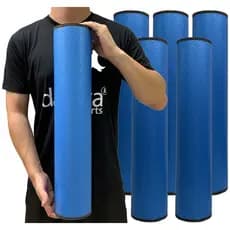 Kit 5 Rolos Massagem Liberação Miofascial 60x12cm DF1078  Azul Royal Dafoca Sports