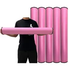 Kit 5 Rolos Massagem Liberação Miofascial 90X12cm Rosa DF1067 Dafoca Sports