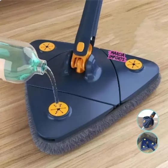 Mop Triangular Para Limpeza Mop Giratorio 360° Rodo Esfregao Pronta Entrega