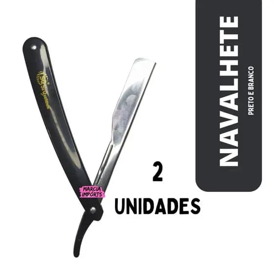Navalhete Para Barbear Profissional Corte Navalha 2 Unidades Pronta Entrega