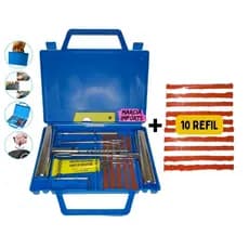 Reparo de pneus com Maleta remendo de pneu frio moto carro reparo macarrão Maleta com Reparo de Pneus Pronta Entrega