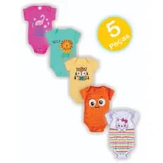 Body Bebe 5 Peças Menina Ou Menino Bory CURTO VERÃO Enxoval Bodie Recém Nascido - 510