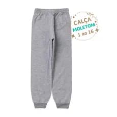 Calça Infantil Moletom Menino Menina Calça Escolar Juvenil Inverno Peluciada 1 ao 16