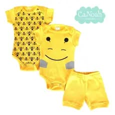 Roupa De Bebe Kit body 3 Peças body MENINA ou MENINO enxoval VERÃO - 3500
